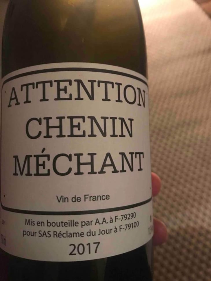 Attention Chenin Méchant - Le Clos des Treilles - Nicolas Reau 