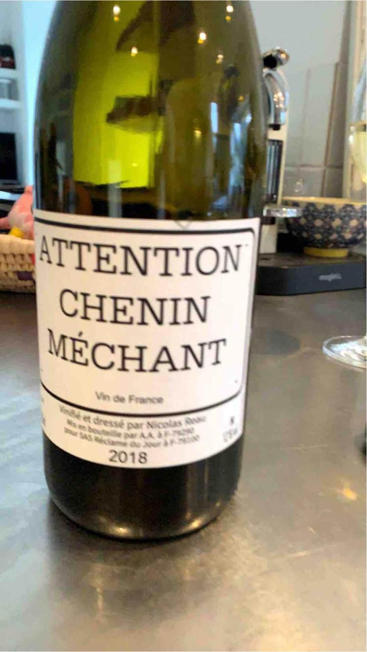 Attention Chenin Méchant - Le Clos des Treilles - Nicolas Reau 