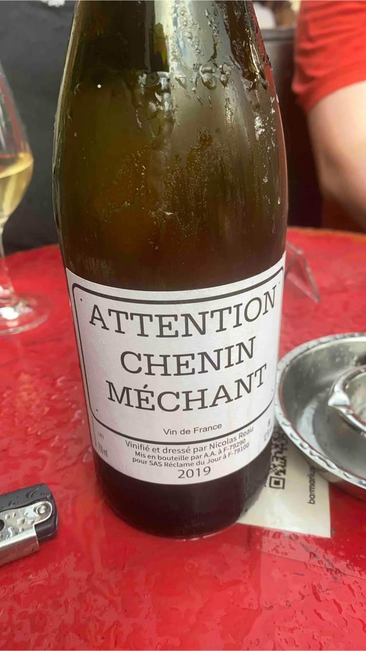 Attention Chenin Méchant - Le Clos des Treilles - Nicolas Reau 
