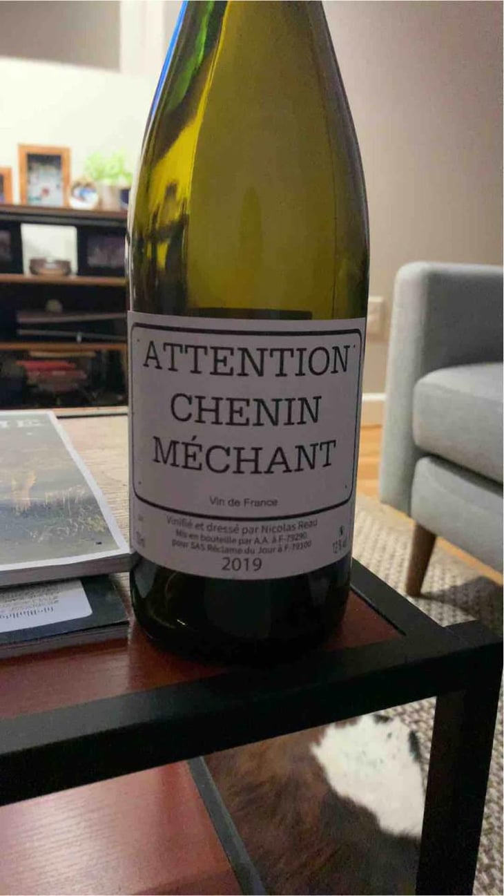 Attention Chenin Méchant - Le Clos des Treilles - Nicolas Reau 
