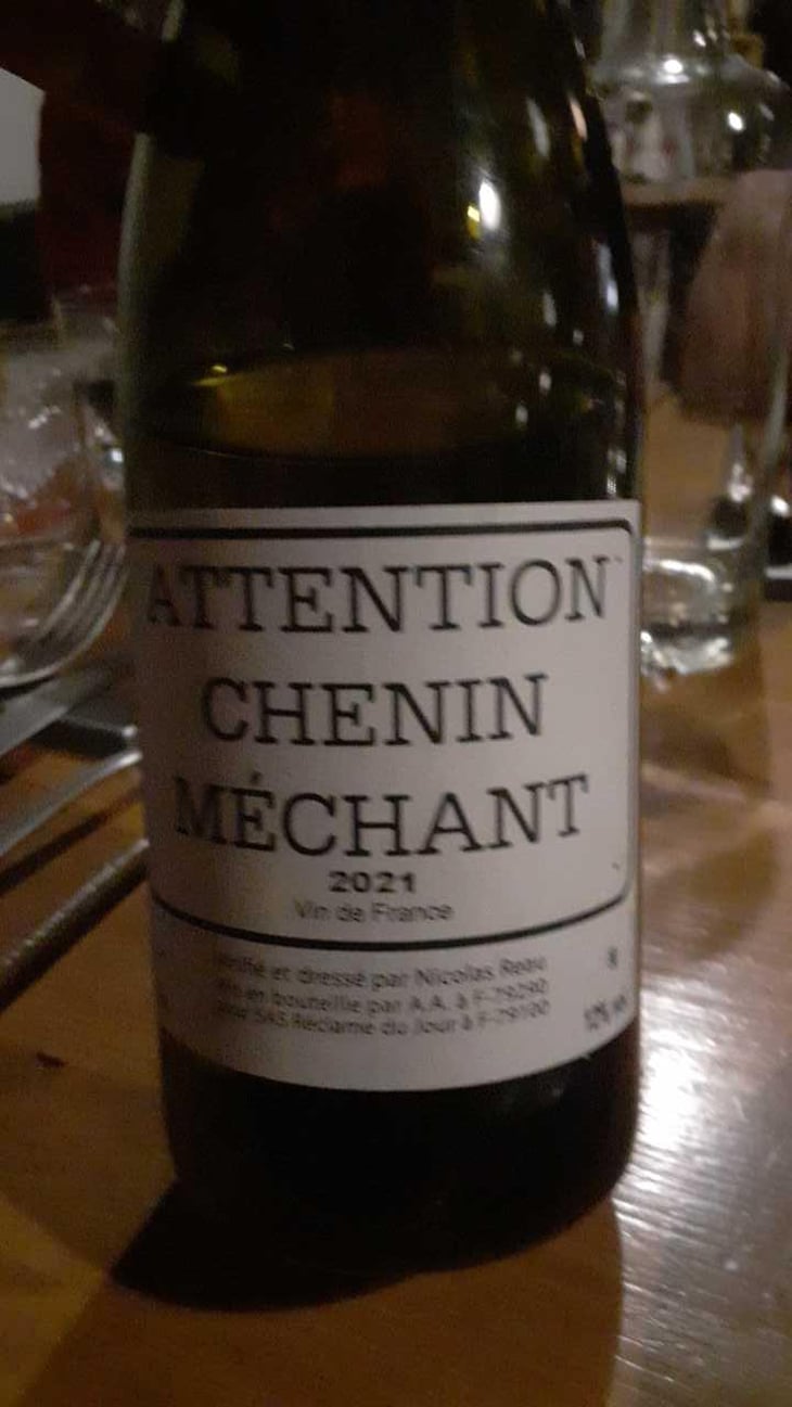 Attention Chenin Méchant - Le Clos des Treilles - Nicolas Reau 