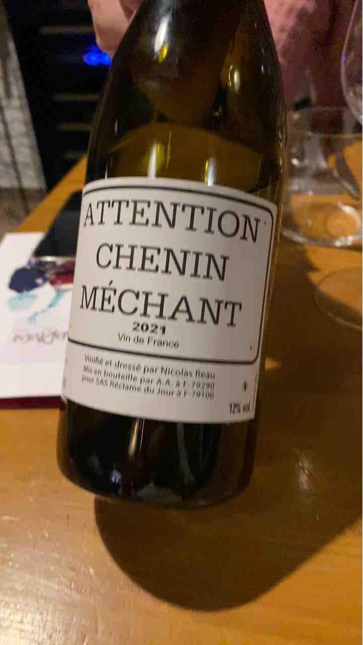 Attention Chenin Méchant - Le Clos des Treilles - Nicolas Reau 