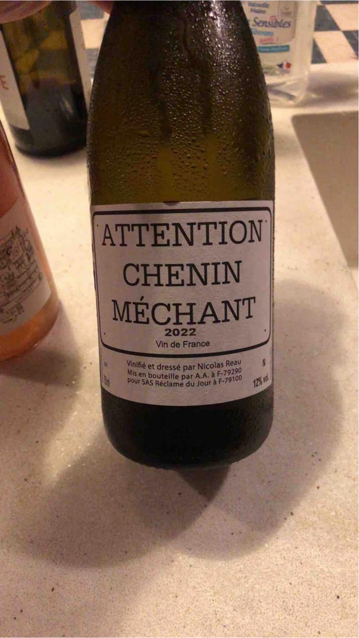 Attention Chenin Méchant - Le Clos des Treilles - Nicolas Reau 