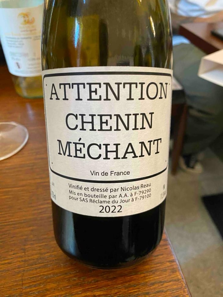 Attention Chenin Méchant - Le Clos des Treilles - Nicolas Reau 