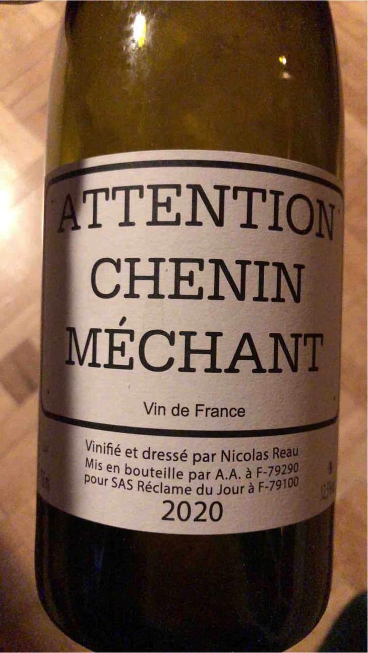 Attention Chenin Méchant - Le Clos des Treilles - Nicolas Reau 