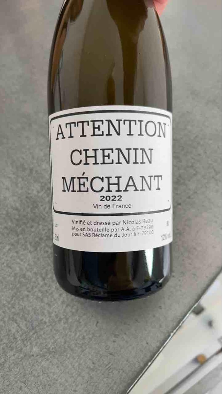 Attention Chenin Méchant - Le Clos des Treilles - Nicolas Reau 