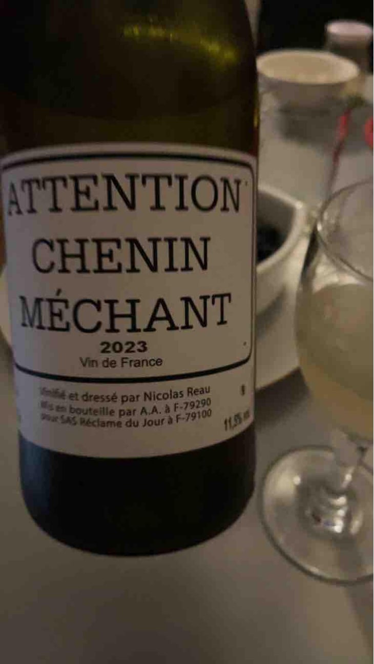 Attention Chenin Méchant - Le Clos des Treilles - Nicolas Reau 