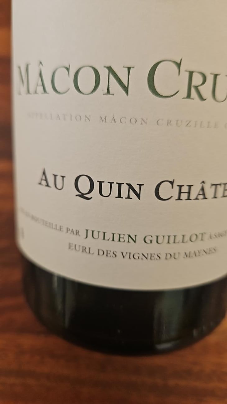 Au Quin Château - Clos des Vignes du Maynes - Julien Guillot -2018