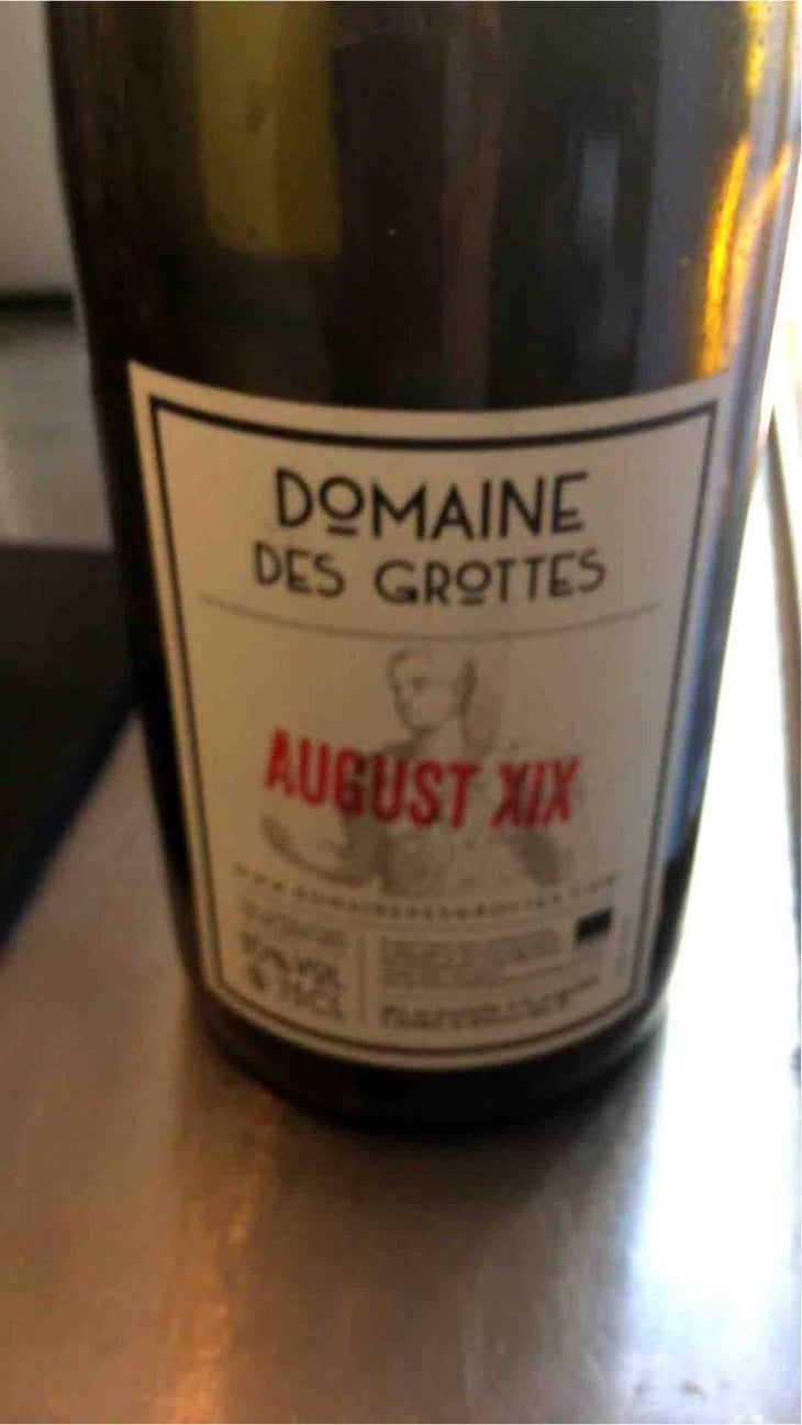 August - Domaine des Grottes - Romain des Grottes 
