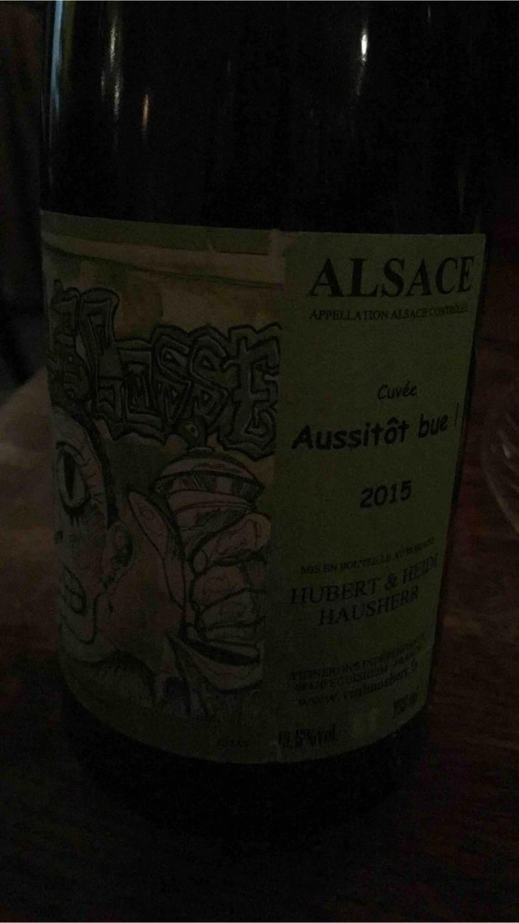 Aussitôt Bue (old label) - Vin Hausherr - Hubert & Heidi Hausherr 