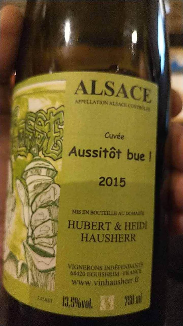 Aussitôt Bue (old label) - Vin Hausherr - Hubert & Heidi Hausherr 
