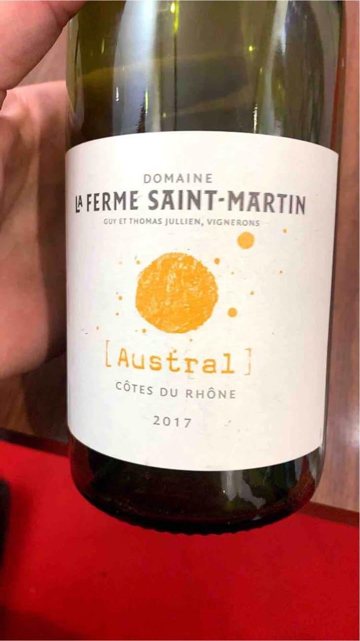 Austral - La Ferme Saint-Martin - Les Vins de Thomas - Sophie & Thomas Jullien 
