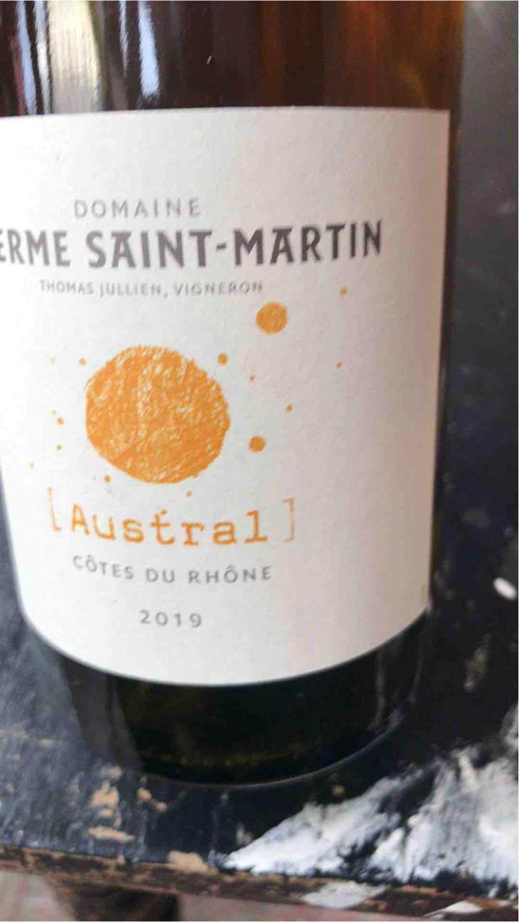 Austral - La Ferme Saint-Martin - Les Vins de Thomas - Sophie & Thomas Jullien 