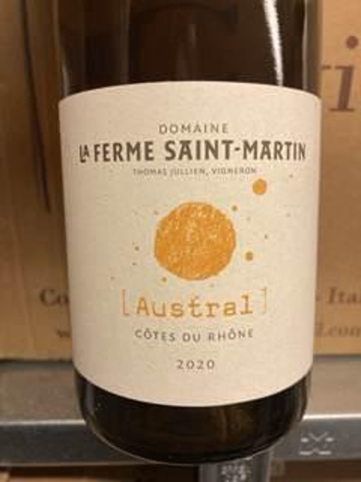 Austral - La Ferme Saint-Martin - Les Vins de Thomas - Sophie & Thomas Jullien 