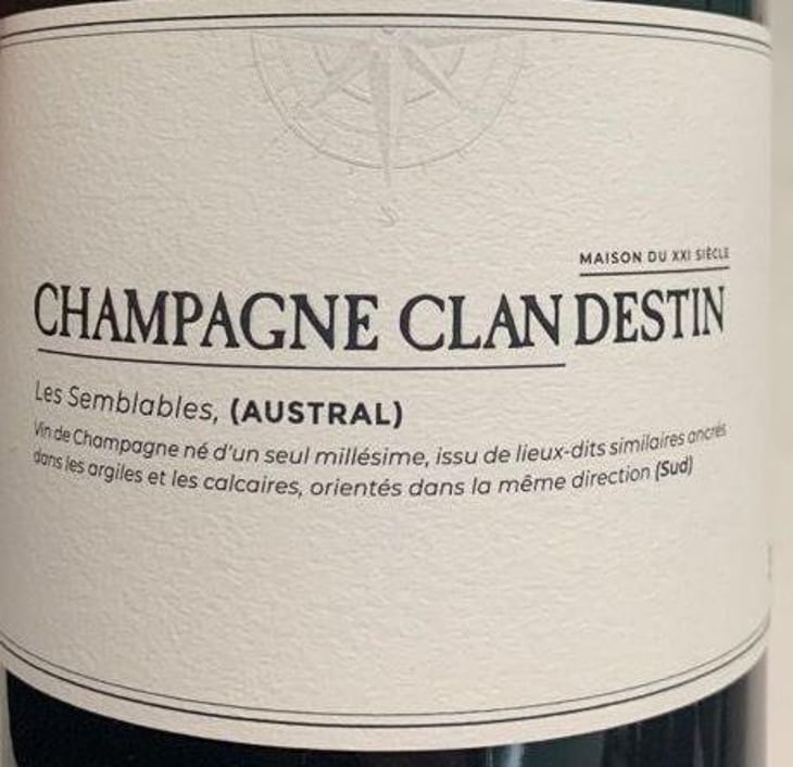 Austral - Champagne Clandestin - Benoît Doussot -2019