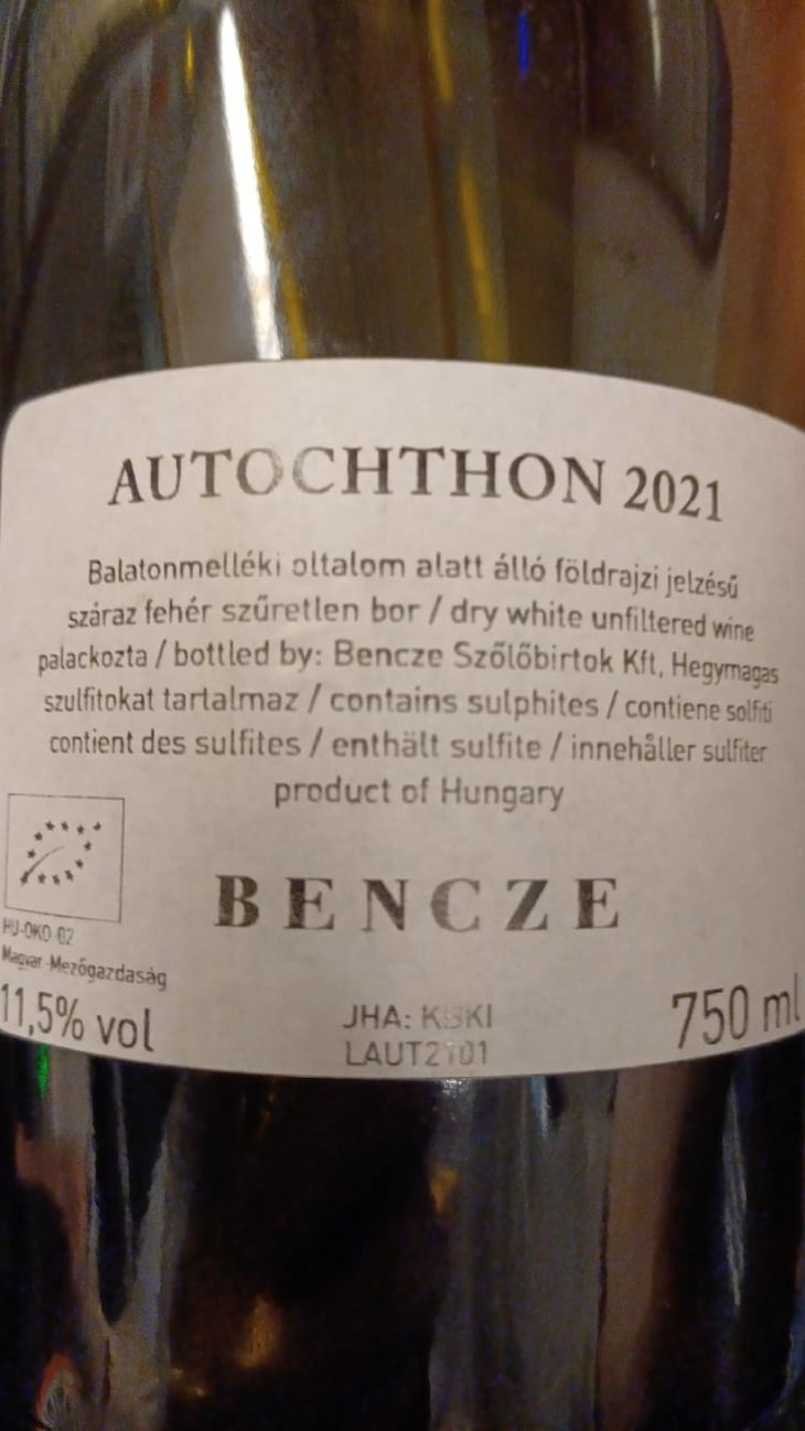 Autochton - Bencze Birtok - István Bencze 