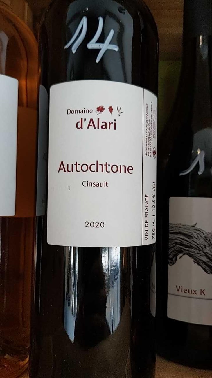 Autochtone - Domaine du Clos D’Alari - Nathalie Vancoillie-Vautrin -2023
