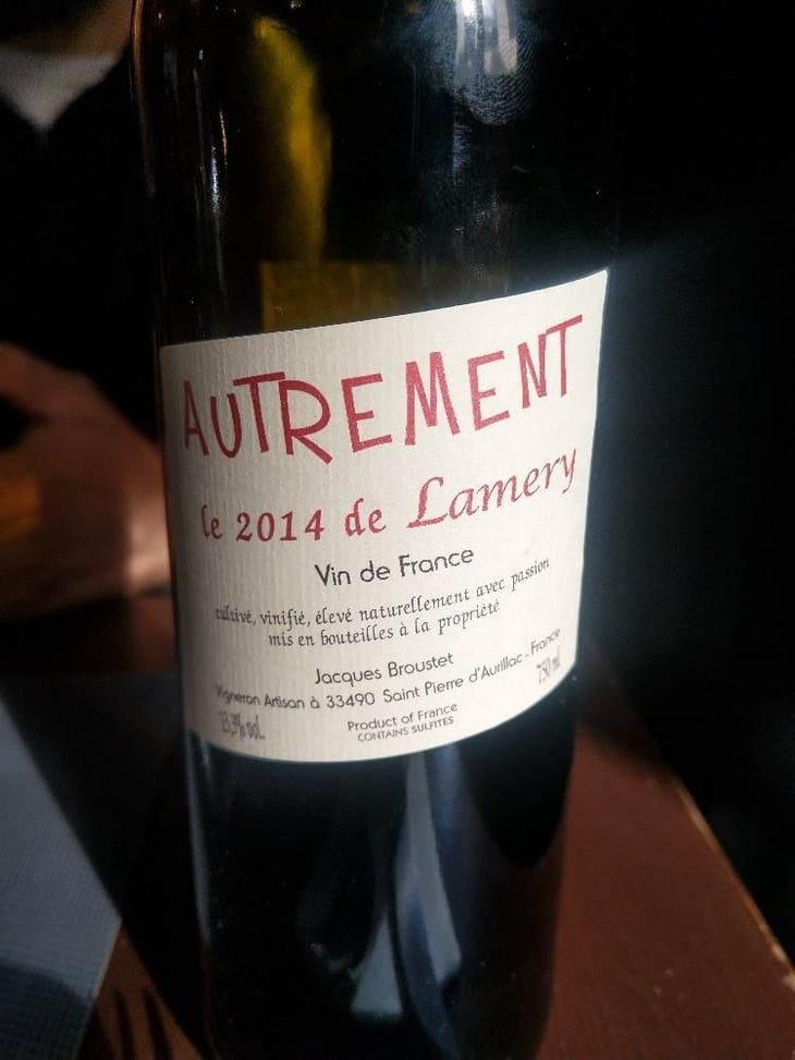 Autrement - Château Lamery - Jacques Broustet 