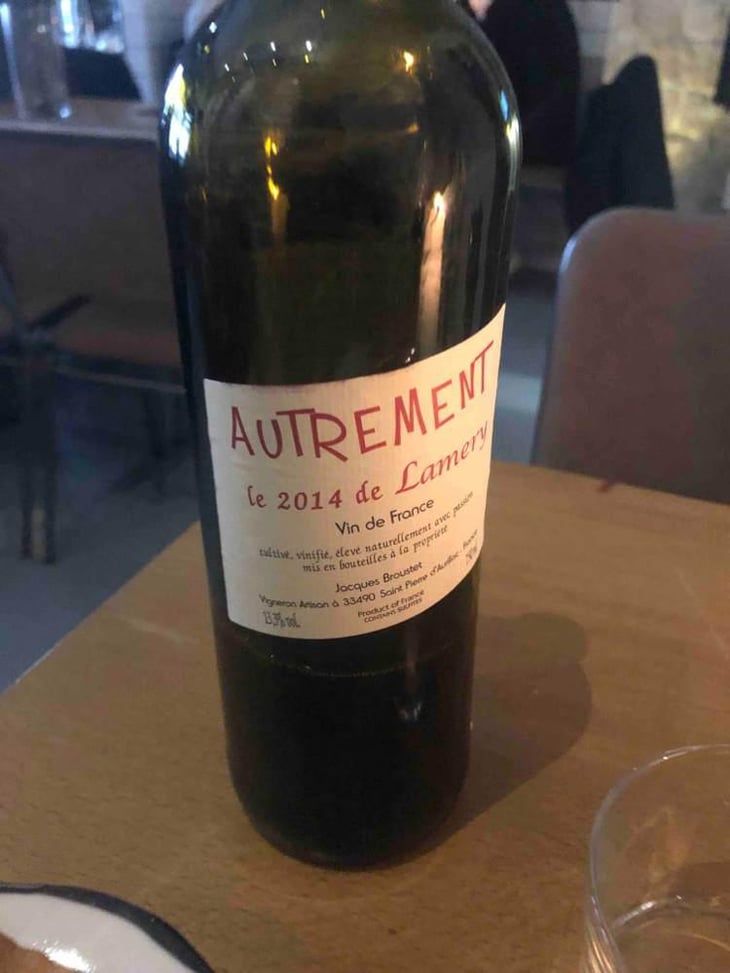 Autrement - Château Lamery - Jacques Broustet 