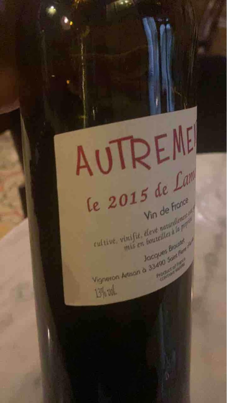 Autrement - Château Lamery - Jacques Broustet 