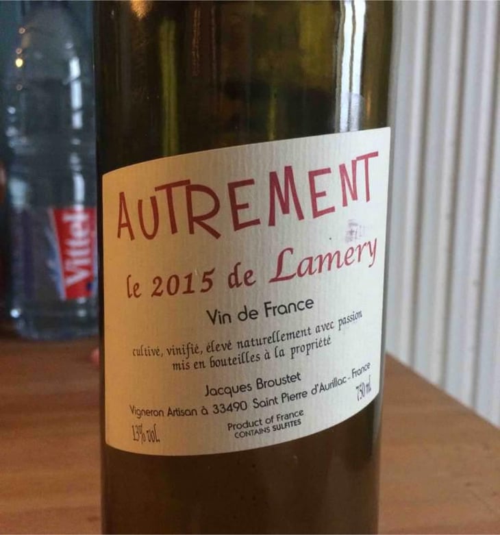 Autrement - Château Lamery - Jacques Broustet 