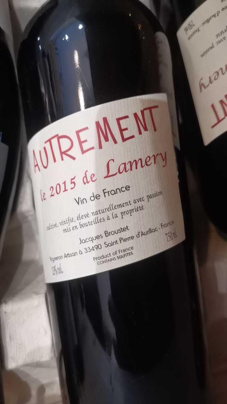 Autrement - Château Lamery - Jacques Broustet 