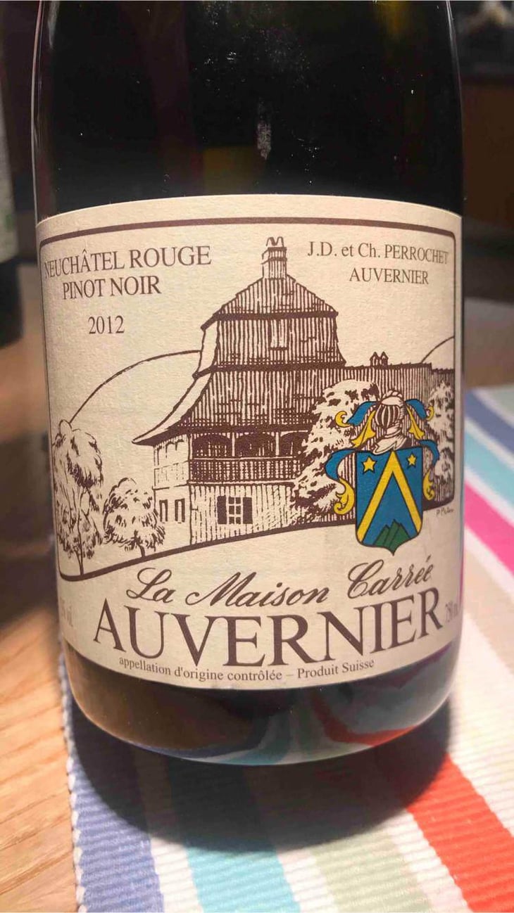 Auvernier Pinot Noir 2012 - Domaine de la Maison Carrée - Jean-Denis, Christine & Alexandre Perrochet 