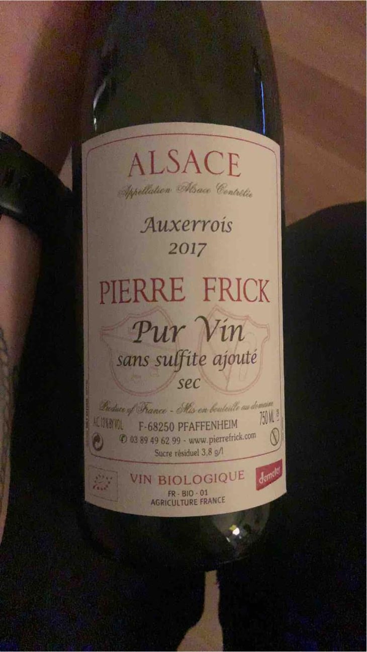 Auxerrois - Domaine Pierre Frick - Jean-Pierre, Chantal et Thomas Frick 