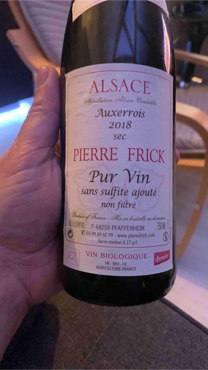 Auxerrois - Domaine Pierre Frick - Jean-Pierre, Chantal et Thomas Frick 