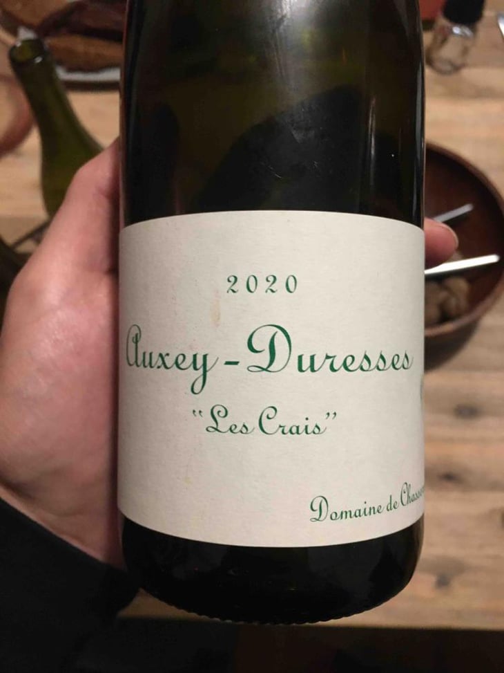 Auxey-Duresses "Les Crais" (blanc) - Domaine de Chassorney - Frédéric Cossard 