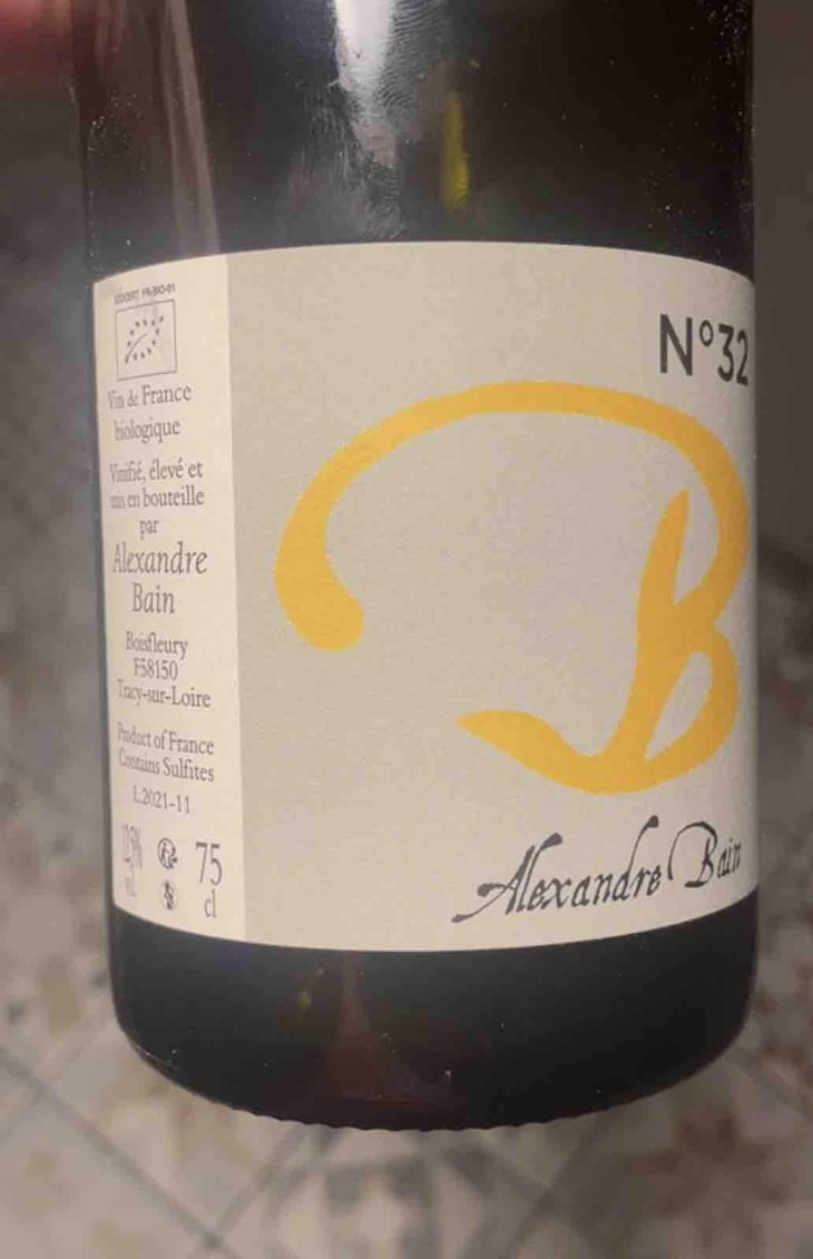 B N°32 - Domaine Alexandre Bain - Alexandre Bain 