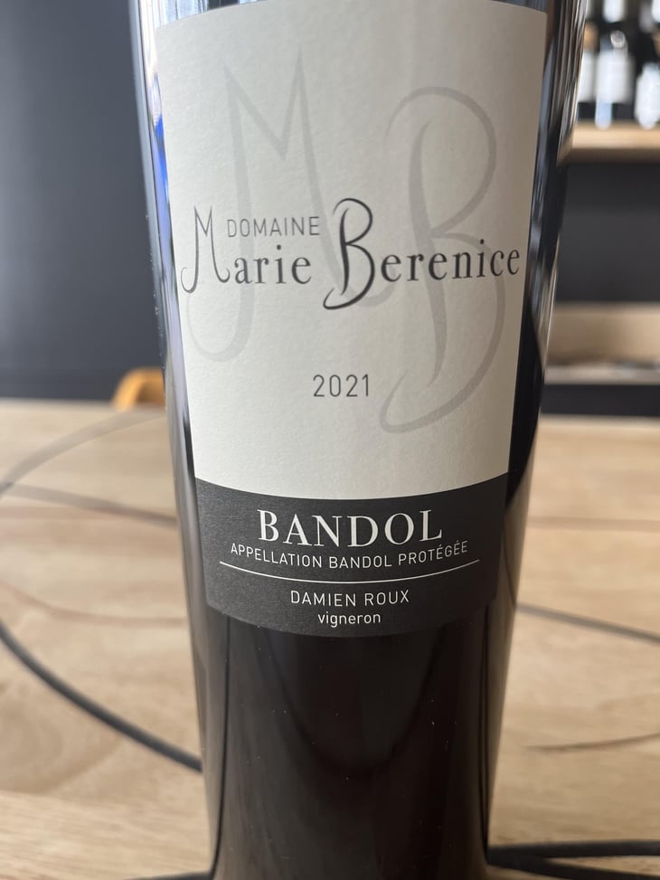 Bandol. - Domaine Marie Bérénice - Damien Roux 