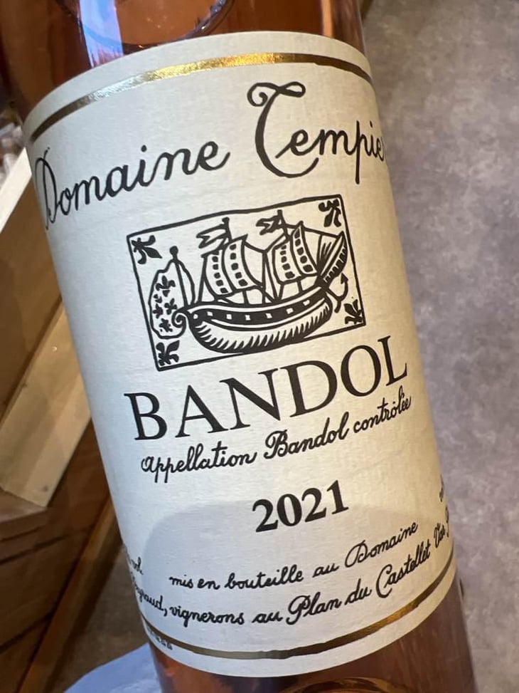 Bandol Rosé - Domaine Tempier - Daniel Ravier, Jennifer Chabin, Jean-Philippe Fourney -2019