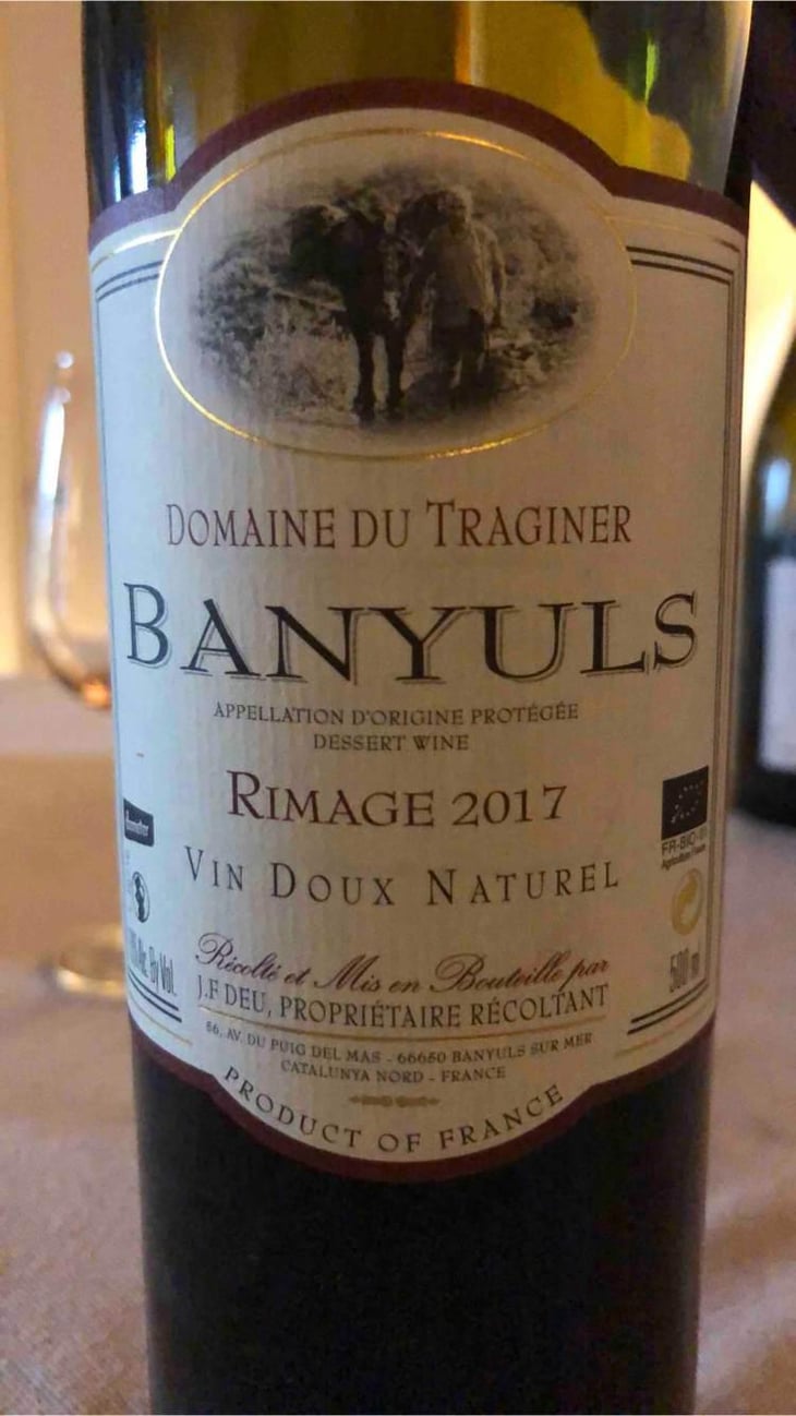 Rimage Vin Doux Naturel - Domaine Du Traginer - Jean-François Deu 