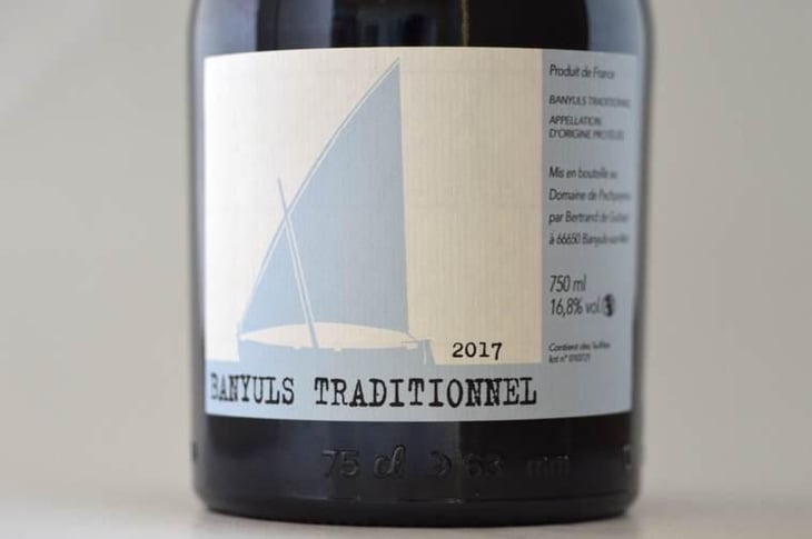 Banyuls Traditionnel - vin doux naturel - Pechpeyrou - Bertrand de Guitaut -2017