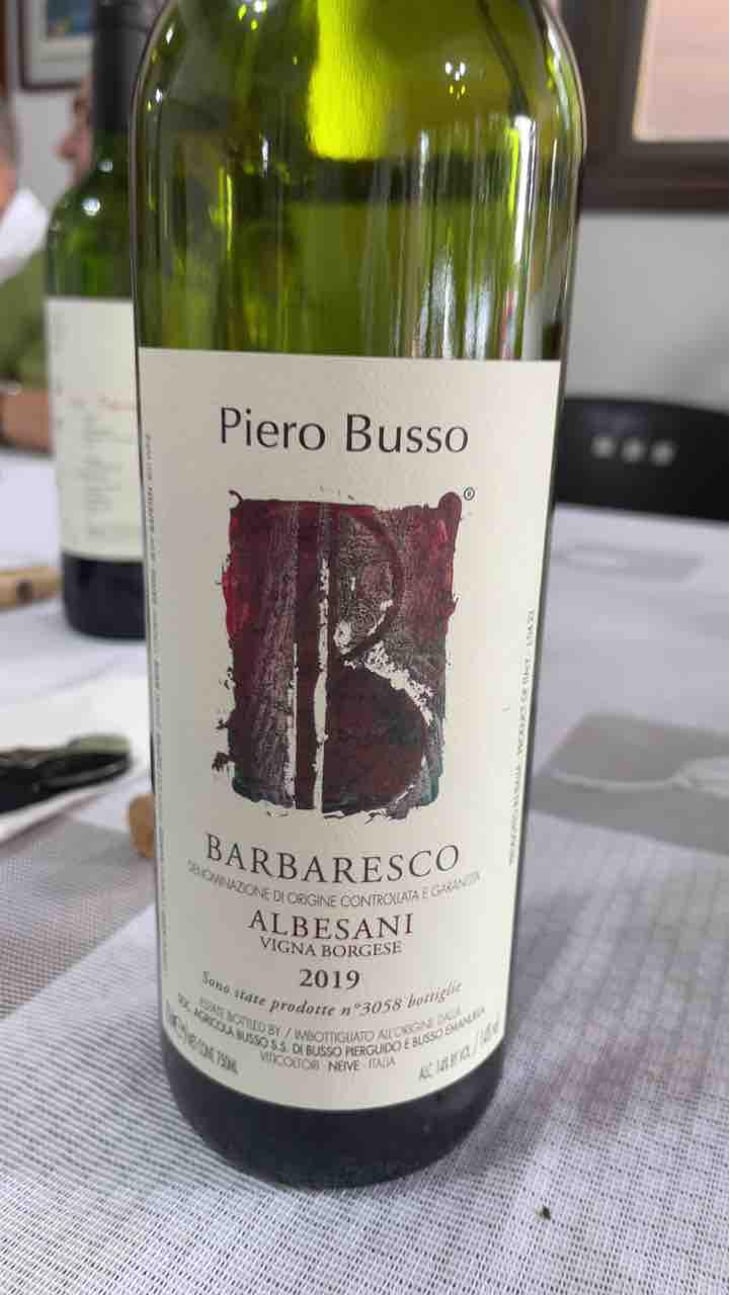 Barbaresco DOCG Albesani Vigna Borgese - Piero Busso - Società Agricola Piero Busso 