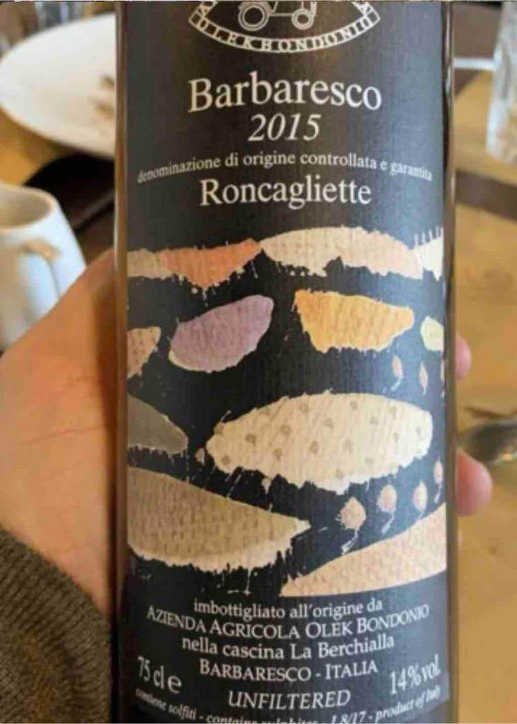 Barbaresco Roncagliette - Cascina La Berchialla - Olek Bondonio -2017