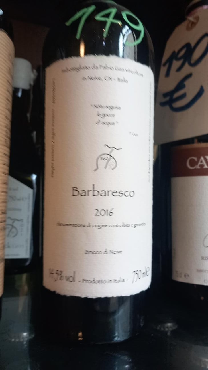 Barbaresco - Nòtu seguiva le gocce d'acqua - Azienda Agricola Fabio Gea - Fabio Gea 