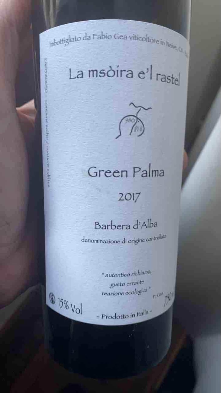 Barbera d'Alba - "Green Palma" - Azienda Agricola Fabio Gea - Fabio Gea 