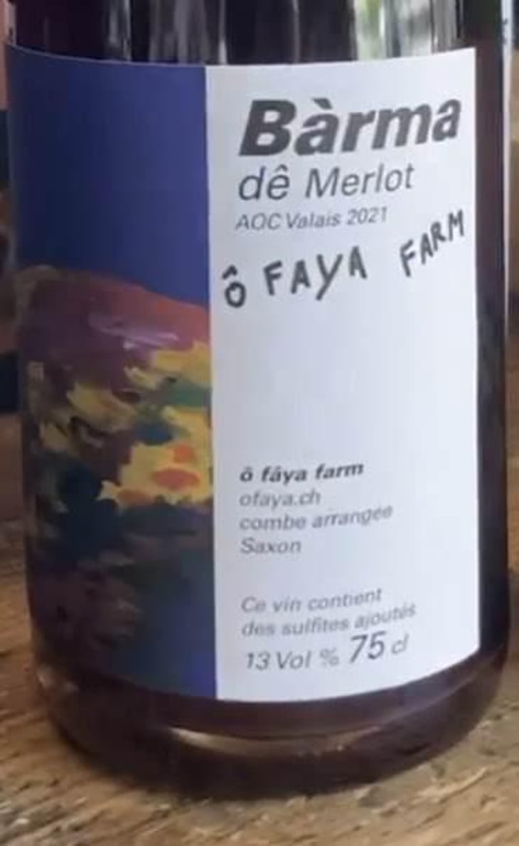 Barma de Merlot - Ô Fâya Farm - Ilona Hunkeler, Alain Bizard & Denis Sauthier 