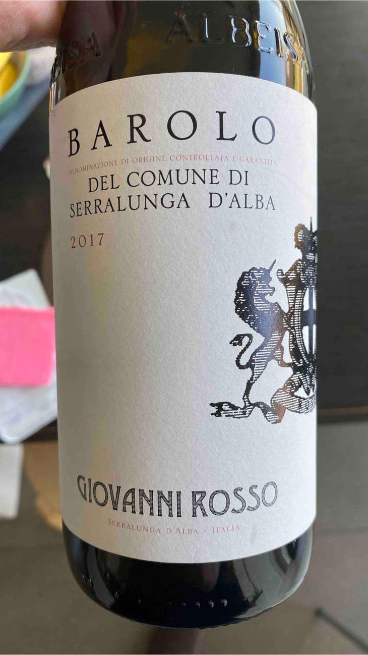 Barolo Del Commune Di Serralunga d’Alba - Azienda Agricola Giovanni Rosso - Giovanni Rosso -2017