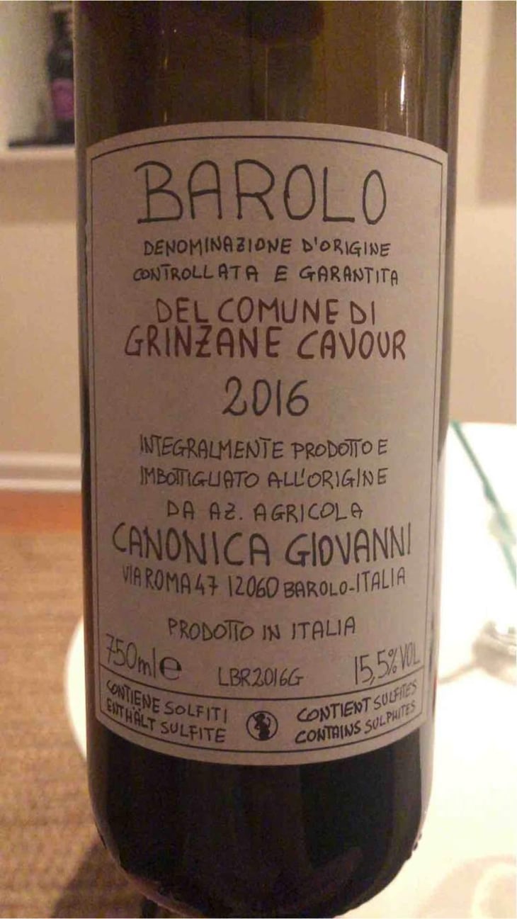 Barolo Del Comune Di Grinzane Cavour - Azienda Agricola Giovanni Canonica - Giovanni Canonica 