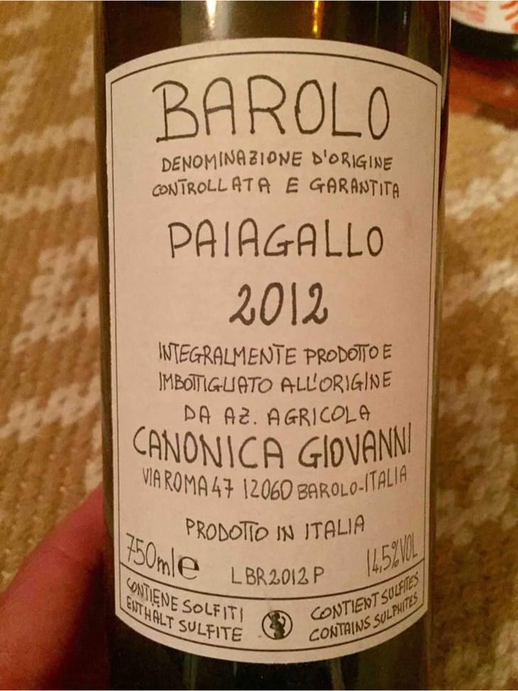 Barolo Paiagallo - Azienda Agricola Giovanni Canonica - Giovanni Canonica 
