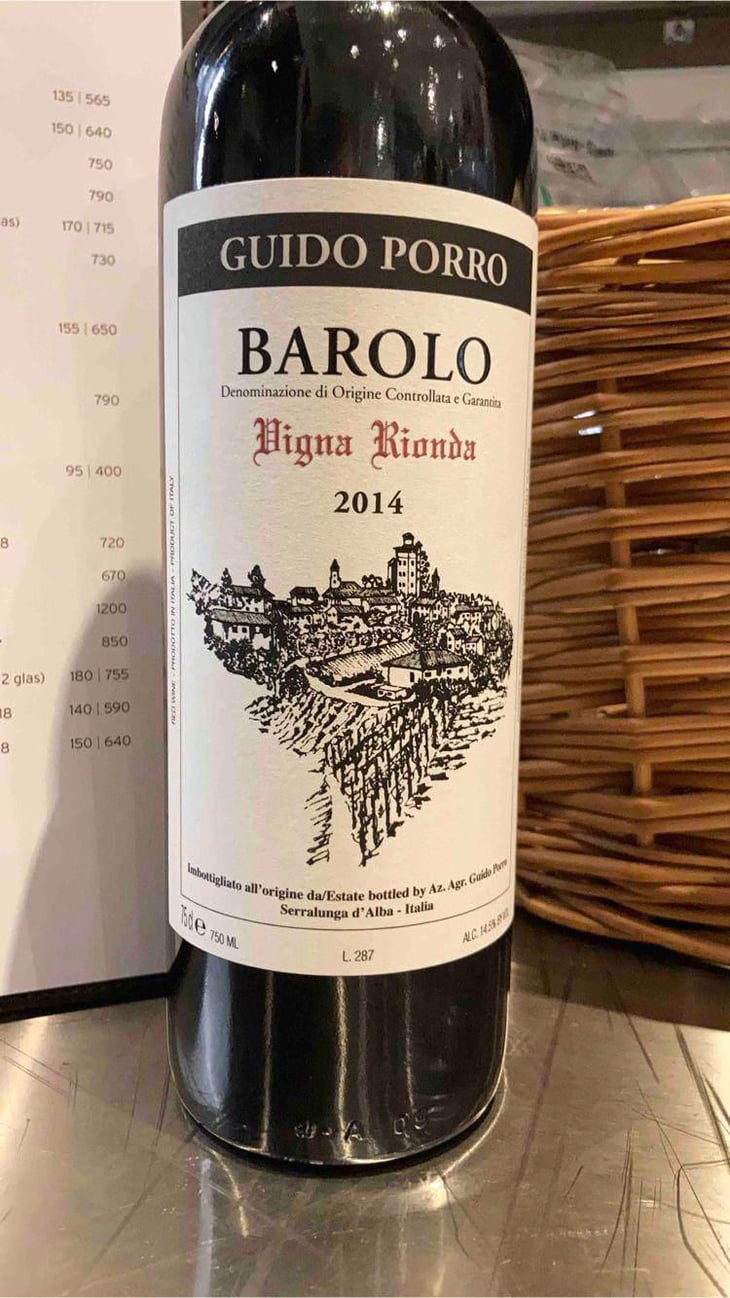 Barolo Vigna Rionda - Azienda Agricola Guido Porro - Guido Porro 