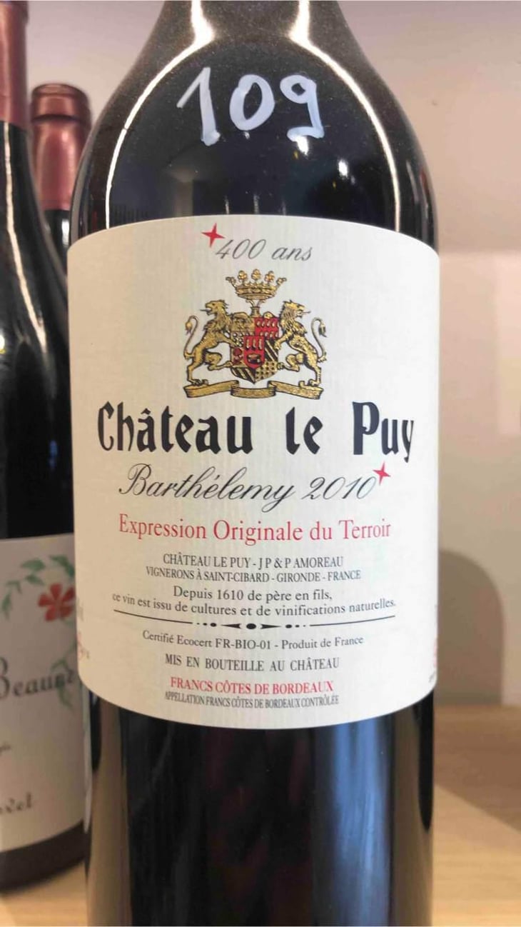 Barthélemy - Château le Puy - Jean-Pierre & Pascal Amoreau 