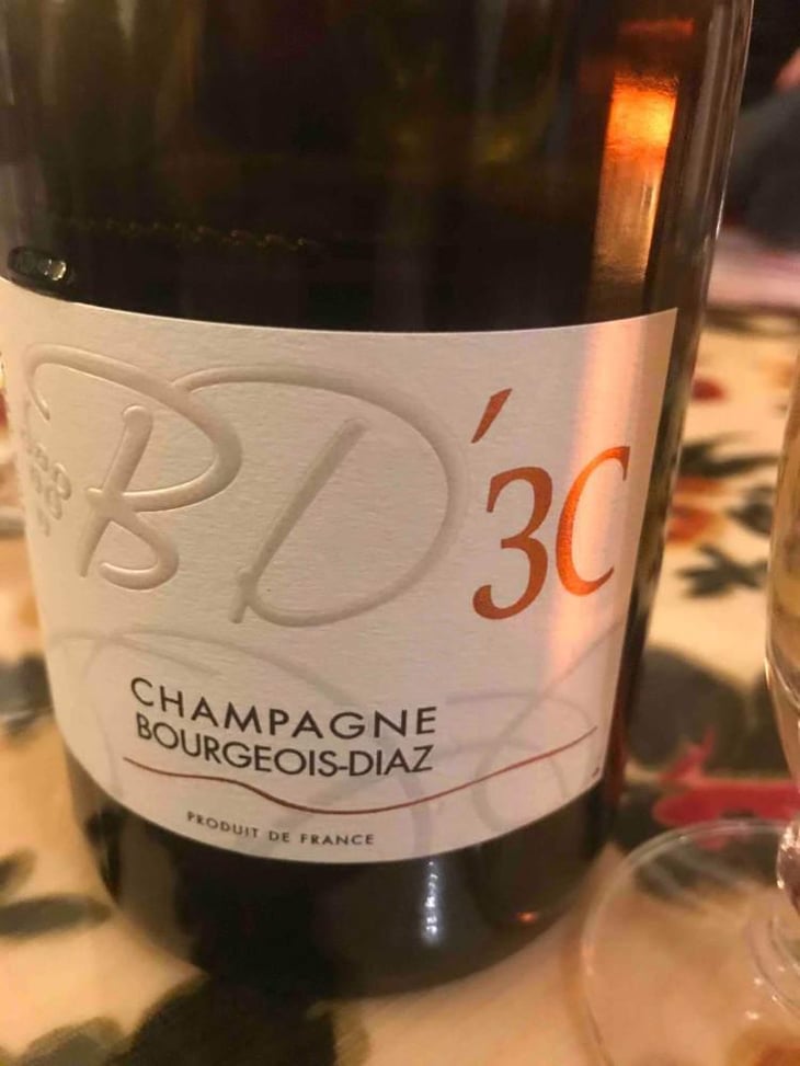 BD'3C - Brut Nature - Champagne Bourgeois-Diaz - Jérôme & Charlotte Bourgeois -2017
