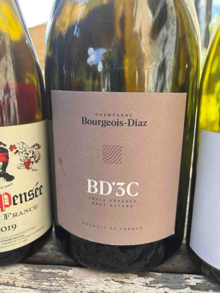 BD'3C - Brut Nature - Champagne Bourgeois-Diaz - Jérôme & Charlotte Bourgeois -2017