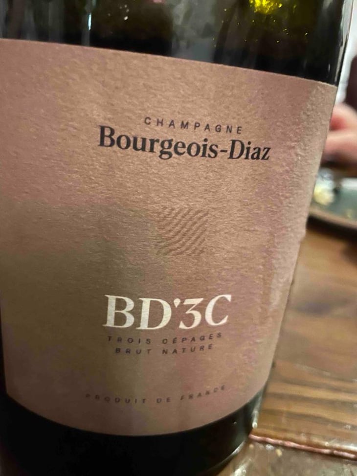 BD'3C - Brut Nature - Champagne Bourgeois-Diaz - Jérôme & Charlotte Bourgeois -2017