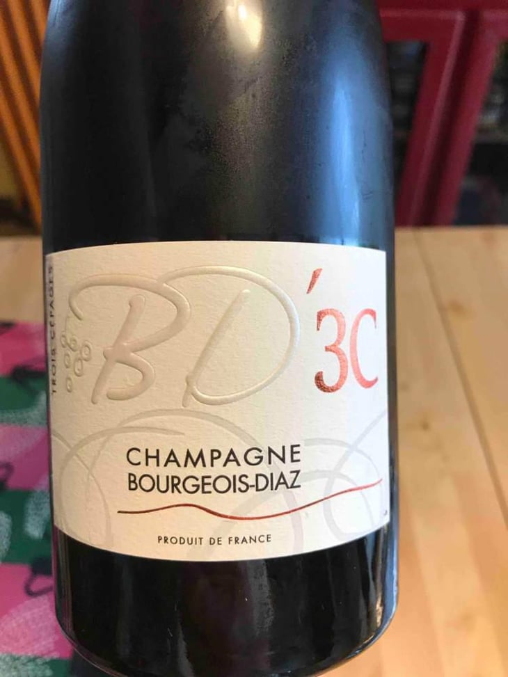 BD'3C - Brut Nature - Champagne Bourgeois-Diaz - Jérôme & Charlotte Bourgeois -2017