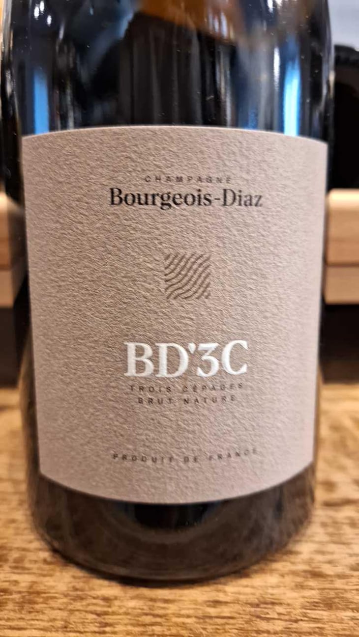 BD'3C - Brut Nature - Champagne Bourgeois-Diaz - Jérôme & Charlotte Bourgeois -2017
